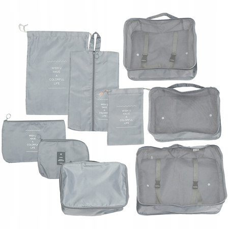 ORGANIZATOR DO MAKIJAŻU TORBY DO PAKOWANIA W PODRÓŻY ZESTAW 7SZTUK