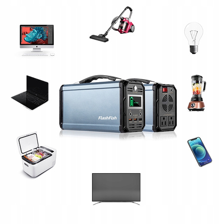 POWER BANK Flashfish G300 300W 222Wh 60000mAh Przenośny generator solarny