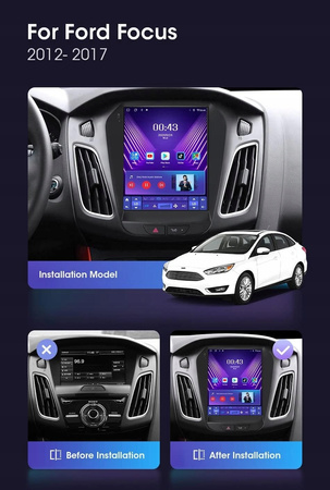 Radio samochodowe Android 10 2DIN do Ford Focus Mk3 (2011–2019)