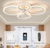 Lampa sufitowa LED do salonu z pilotem zdalnego sterowania i aplikacją