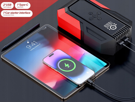 jump starter booster STARTER DO SAMOCHODU z powerbankiem 12v