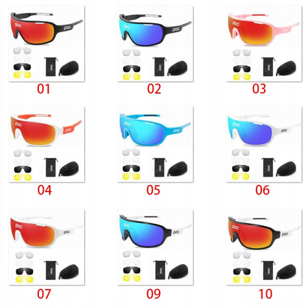5-elementowe okulary rowerowe POC BLADE HD