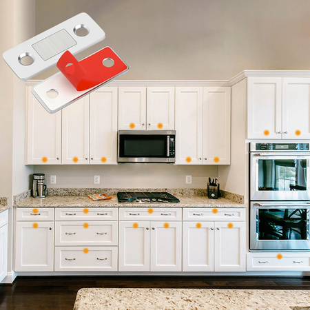 MAGNESY DO SZAFEK DZWI MEBLI MAGNETYCZNA BLOKADA ZABEZPIECZENIE DLA DZIECI