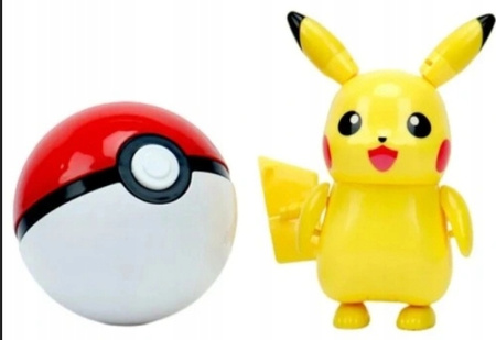 PIKACHU Pokemon Pokeball BOX + Składana Figurka Pokemony