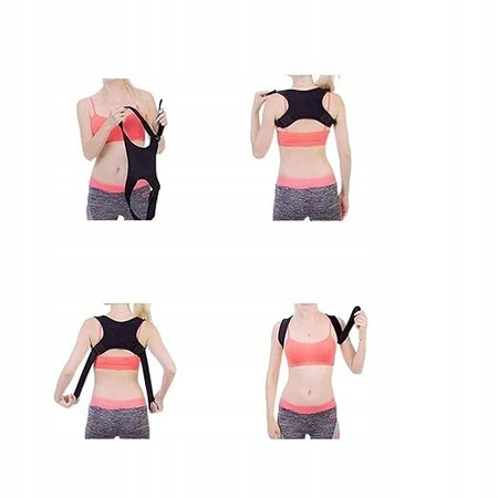 Korektor postawy Stabilizator czarny rozm. uniwersalny