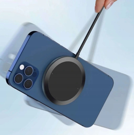 ŁADOWARKA BEZPRZEWODOWA 15W UCHWYT SAMOCHODOWY KRATKA IPHONE MAG SAFE