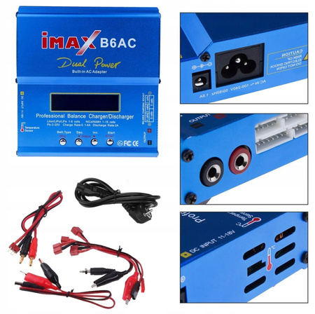 Ładowarka Akumulatorów IMAX B6 6A 80W LiPo NiMH