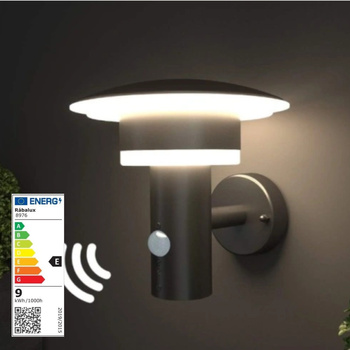 Lampa elewacyjna zewnętrzna kinkiet ciepłe światło