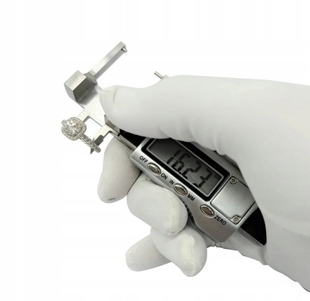 Narzędzia do pomiaru diamentów i kamieni szlachetnych suwmiarka