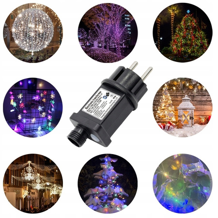 Zasilacz do lampek choinkowych IPI44 24V 6W 8 funkcyjny programator