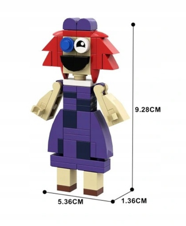 KLOCKI KONSTRUKCYJNE The Amazing Digital Circus ZESTAW 7 FIGUREK 388EL