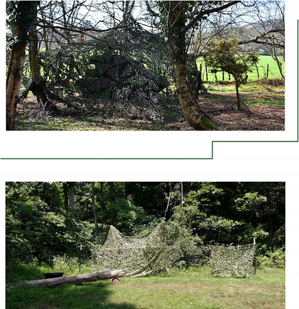 WOJSKOWA SIATKA MASKUJĄCA, SIATKA MASKUJĄCA, 2 X 3 M, DEKORACJA IMPREZOWA