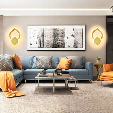 LAMPA ŚCIENNA KINKIET LED WEWNĘTRZNY DO SYPIALNI, SALONU 18W 3000K