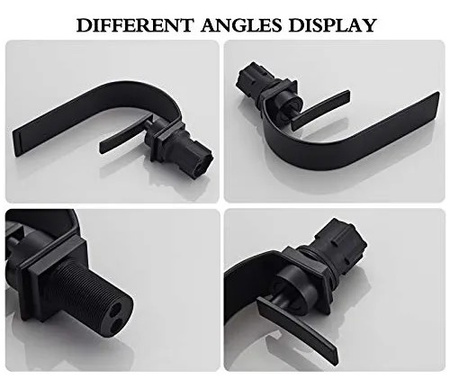 Bateria umywalkowa stojąca ZXC czarny