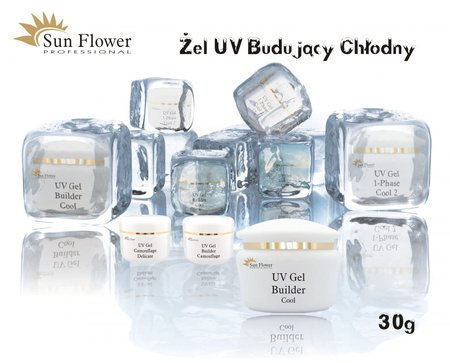 Żel UV Budujący Clear Frozen 50g – Chłodny, Przezroczysty, Profesjonalny