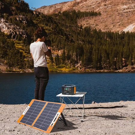 PANEL SŁONECZNY PRZENOŚNY 60W 18V FLASHFISH SKŁADANA ŁADOWARKA SŁONECZNA