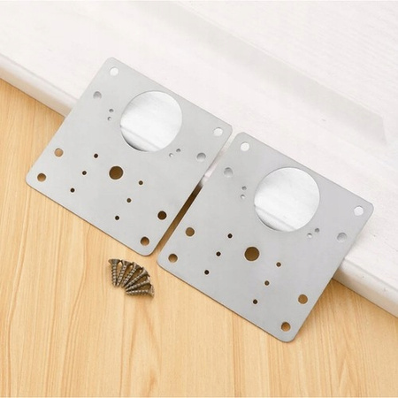 Zestaw  naprawczy BLASZKA płytka naprawcza DO NAPRAWY WYRWANYCH ZAWIASÓW