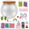 Jednorożec Zestaw Kreatywny Magiczne Terrarium DIY Lampka Nocna dla dzieci