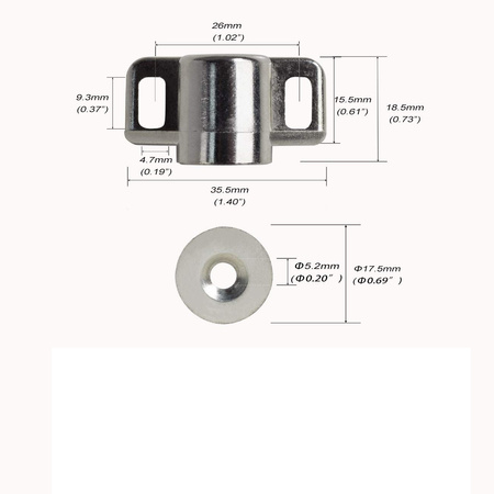 ZATRZASK MAGNETYCZNY DO SZAFEK NEODYMOWY DRZWI MOCNY MAGNES 4 szt.
