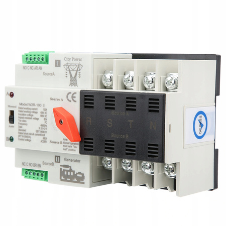 AUTOMATYCZNY PRZEŁĄCZNIK TRANSFERU ZASILANIA 100A 4P