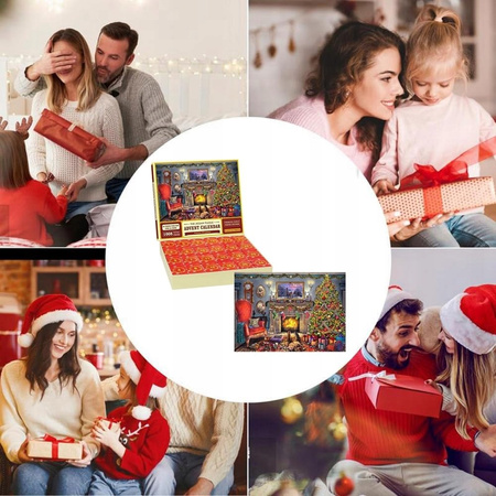 Kalendarz adwentowy Puzzle 1008 elementów na Boże Narodzenie 24 Wzóry 24dni