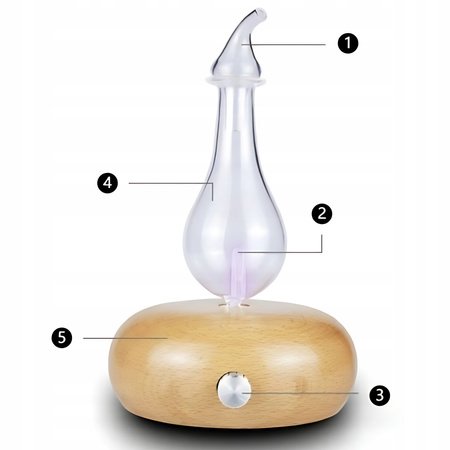 NEBULIZATOR do olejków eterycznych Dyfuzor aromaterapia bezwodny aroma