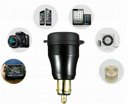 PD 3.0 USB C adapter do BMW motocykl DIN Hella EU