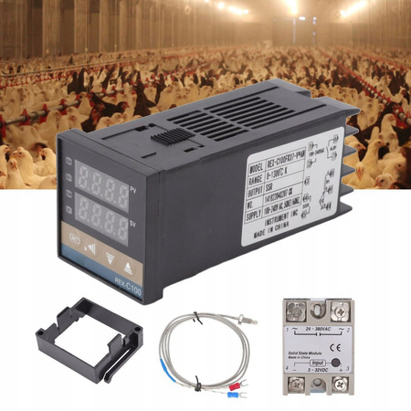 KONTROLER TEMPERATURY PID REX-C100 LED 25A