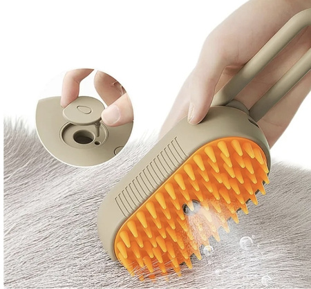 SZCZOTKA PAROWA DLA PSA KOTA ZWIERZĄT DOZOWNIK SIERŚĆ UCHWYT ELEKTRYCZNA