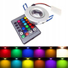 lampa sufitowa led wpuszczana punktowa RGB 3w AC85-265V