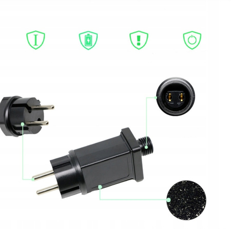 Zasilacz do lampek choinkowych IPI44 24V 6W 8 funkcyjny programator