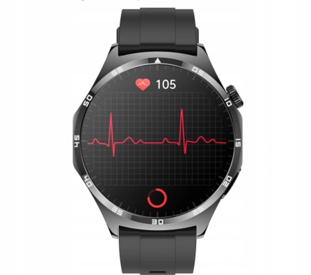SMARTWATCH ZEGAREK EKG CIŚNIENIOMIERZ Z POMIAREM GLUKOZY SKŁAD KRWI MENU PL