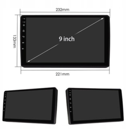 RADIO SAMOCHODOWE 2Din 2+64G z Carplay android play + ramka Ford Fusion