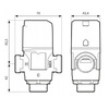 ZAWÓR TERMOSTATYCZNY MIESZAJĄCY 3/4" 15-65°C Kvs 1,6 m3/h