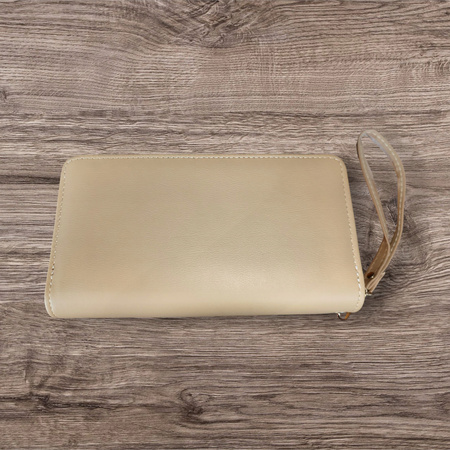 PORTFEL DAMSKI DUŻY PIKOWANY BEŻOWY