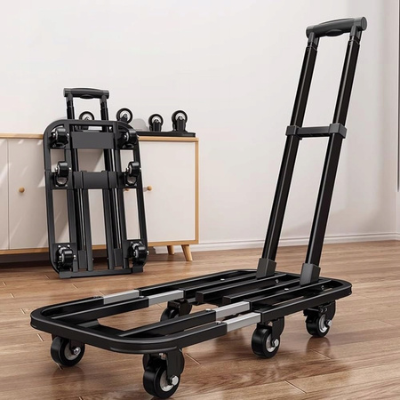 Wózek transportowy platformowy składany transporter przenośny 800 kg 6 kół