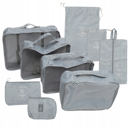 ORGANIZATOR DO MAKIJAŻU TORBY DO PAKOWANIA W PODRÓŻY ZESTAW 7SZTUK