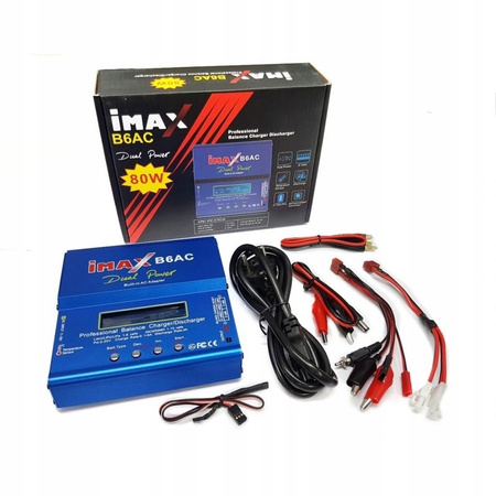 Ładowarka Akumulatorów IMAX B6 6A 80W LiPo NiMH