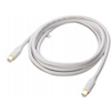 Kabel Mini DisplayPort (Mini DP) rozdzielczość 4K biały 2m POWYSTAWOWE