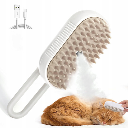 SZCZOTKA PAROWA DLA ZWIERZĄT ELEKTRYCZNA Z DOZOWNIKIEM | PIES KOT