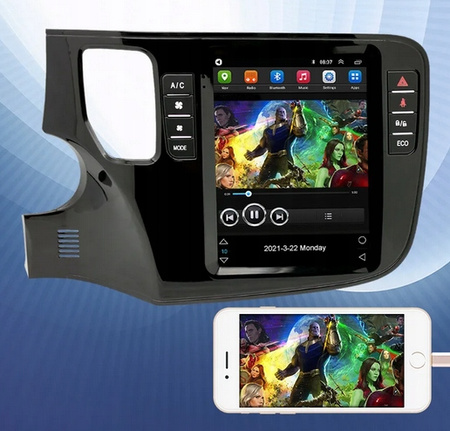 Mitsubishi Outlander 2016-2021 radio android 14 kamera cofania