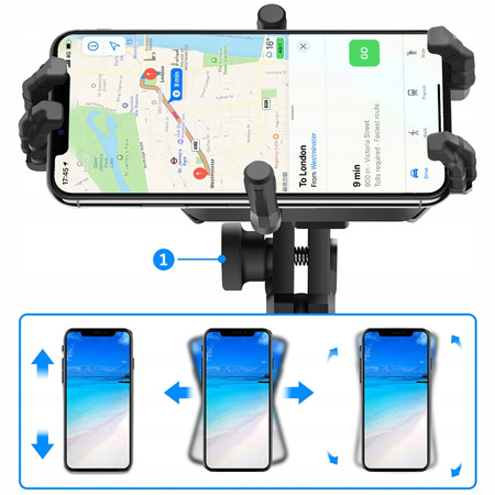 MOTOCYKLOWY UCHWYT NA TELEFON LUSTERKO ŚRUBA RAMY