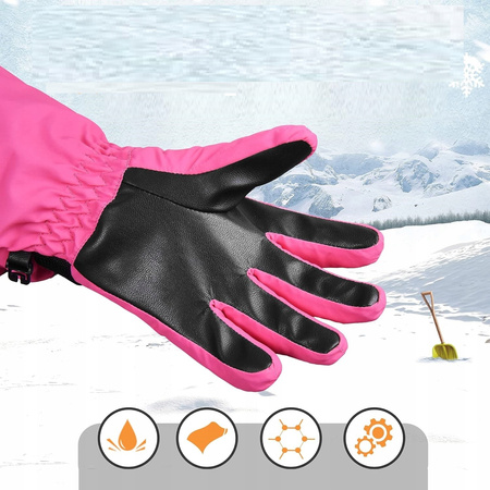 RĘKAWICZKI ZIMOWE WODOODPORNE DZIEWCZĘCE RĘKAWICE POLAR ODBLASK XxS Cena: 79 PLN