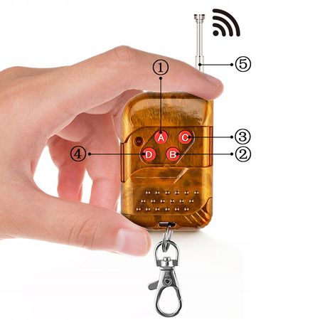 4x 6LED LAMPA POMARAŃCZOWA BŁYSKOWA OSTRZEGAWCZA PILOT STROBOSKOP PROGRAMY