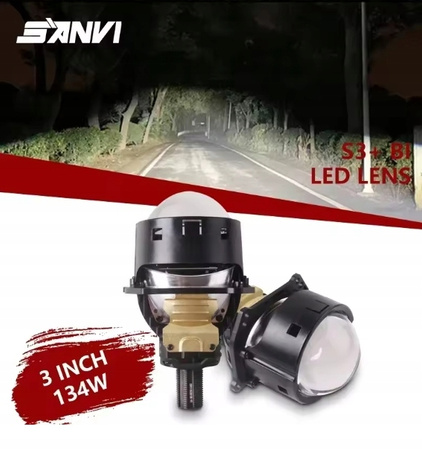 Soczewkowe Reflektory SANVI S3 BI LED 3.0" ,powystawowe