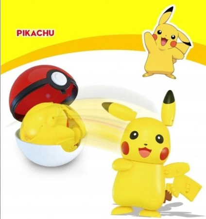 PIKACHU Pokemon Pokeball BOX + Składana Figurka Pokemony