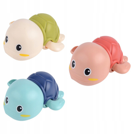 Zabawki do kąpieli 3x żółw + kurczak w jajku