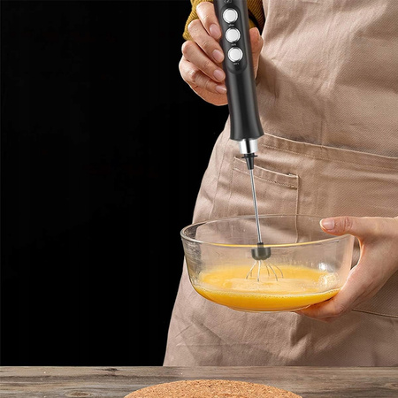 ELEKTRYCZNY SPIENIACZ DO MLEKA UBIJAK KAWY MIKSER 3W1 MOCNY WYDAJNY