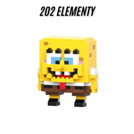 Klocki Zestaw Klocków Konstrukcyjnych Klocki SpongeBob | 202 elementy