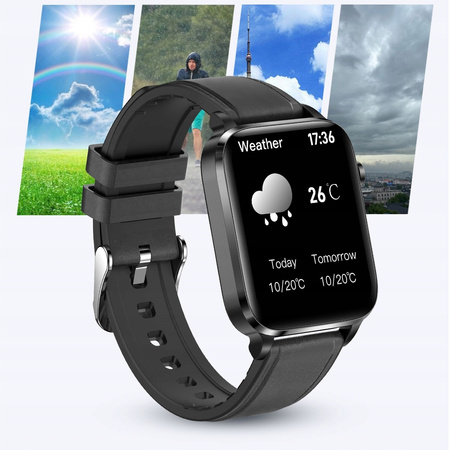 SMARTWATCH ZEGAREK POMIAR CUKRU WE KRWI ciśnieniomierz ŚWIATŁOTERAPIA